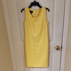 AB Studio Sunny Yellow Midi Dress